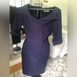 Nice , navy vintage look dress
